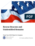 FY 2023 Unidentified Remains and Rescue Beacons