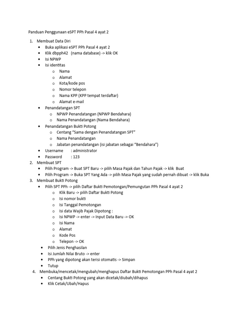 Panduan eSPT PPh 4 Ayat 2 | PDF
