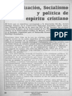 Socialización Socialismo y Política de Espíritu Cristiano - Arturo Sampay