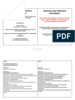 Propuesta Del Sindicato Sinsotravtv Propuesta Del Sindicato Motormav