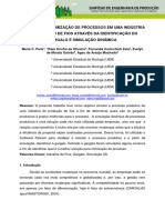 Artigo - Proposta de Otimização de Processos em Uma Fiação Através Da Identificação Do Gargalo e Simulação Dinâmica