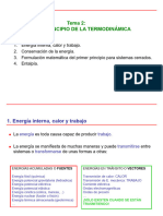 Primer Principio Termodinámica (Carrera Física)