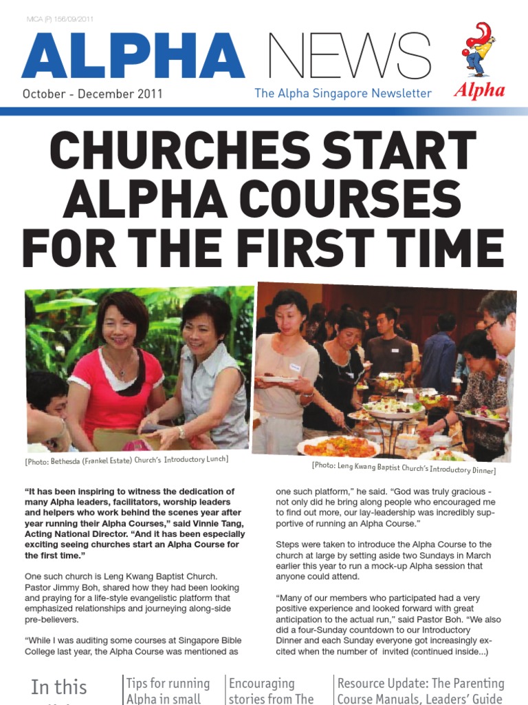 Alpha Course Updates and Success Stories | PDF | Parenting | Relationships