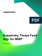 Kaspersky Threat Feed App For MISP