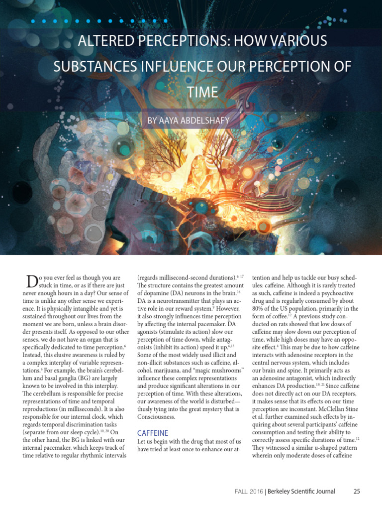 Effects of Substances on Time Perception | PDF | Caffeine | Time Perception