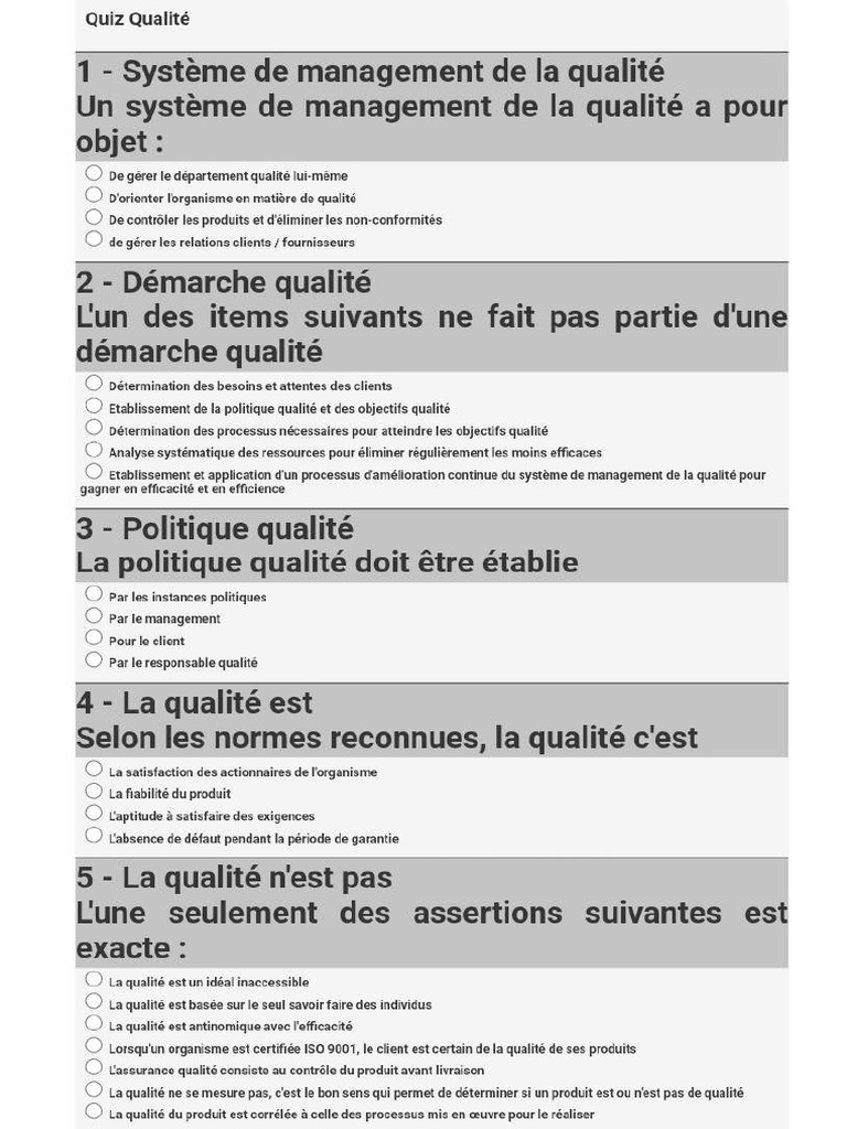 Quiz CDQ | PDF