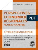 Note D 'Analyse FMI Endettement Afrique Subsaharienne