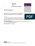 Nils Alstrup Dahl (1955) - Die Passionsgeschichte Bei Matthäus . NST 2, 17-32.