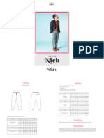 Pantalon Nick Instructions
