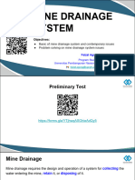 Mine Drainage System