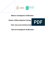 Tipos de Investigacion de Mercados