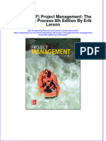 Full Download Ebook PDF Project Management The Managerial Process 8Th Edition by Erik Larson Ebook PDF Docx Kindle Full Chapter