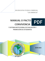 Manual O Pacto de Convivencia: Institucion Educativa Tecnica Comercial "Las Americas"