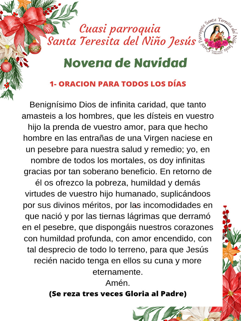 Novena de Navidad: Oraciones y Reflexiones | PDF | Amor | Fe