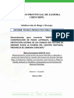 Informe para Convenio Playa La Florida - Mantenimiento