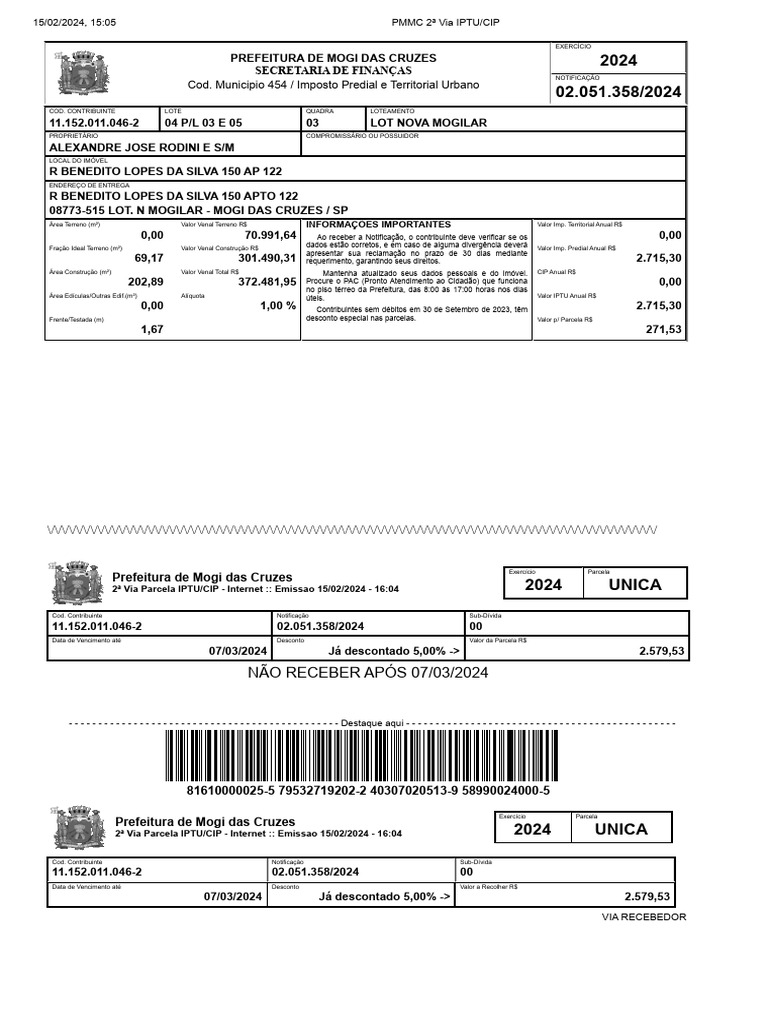 PMMC 2 Via 2024 PDF Impostos Finanças Governamentais