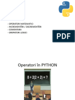 Operatori Python