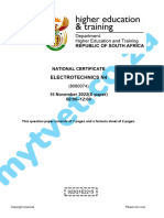 Electrotechnics N4November 2022 Question Paper PDF