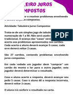 1) Tabuleiro Juros Compostos