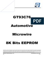 GT93C76 Automotive Microwire 8K Bits Eeprom: Giantec Semiconductor, Inc