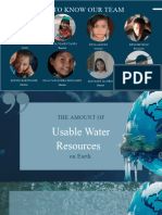 The Amount of Usable Water Resources On Earth