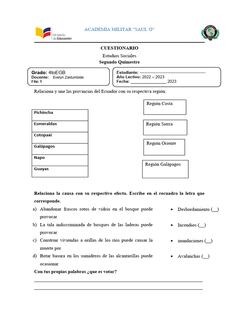 Flora y Fauna del Ecuador en 4to EGB | PDF | Ecuador | Entorno natural