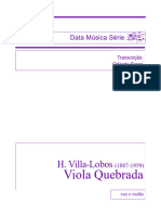 H. Villa-Lobos: Viola Quebrada, para Voz e Violão
