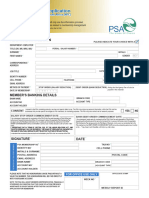 Psa Membership Application Form April 2022