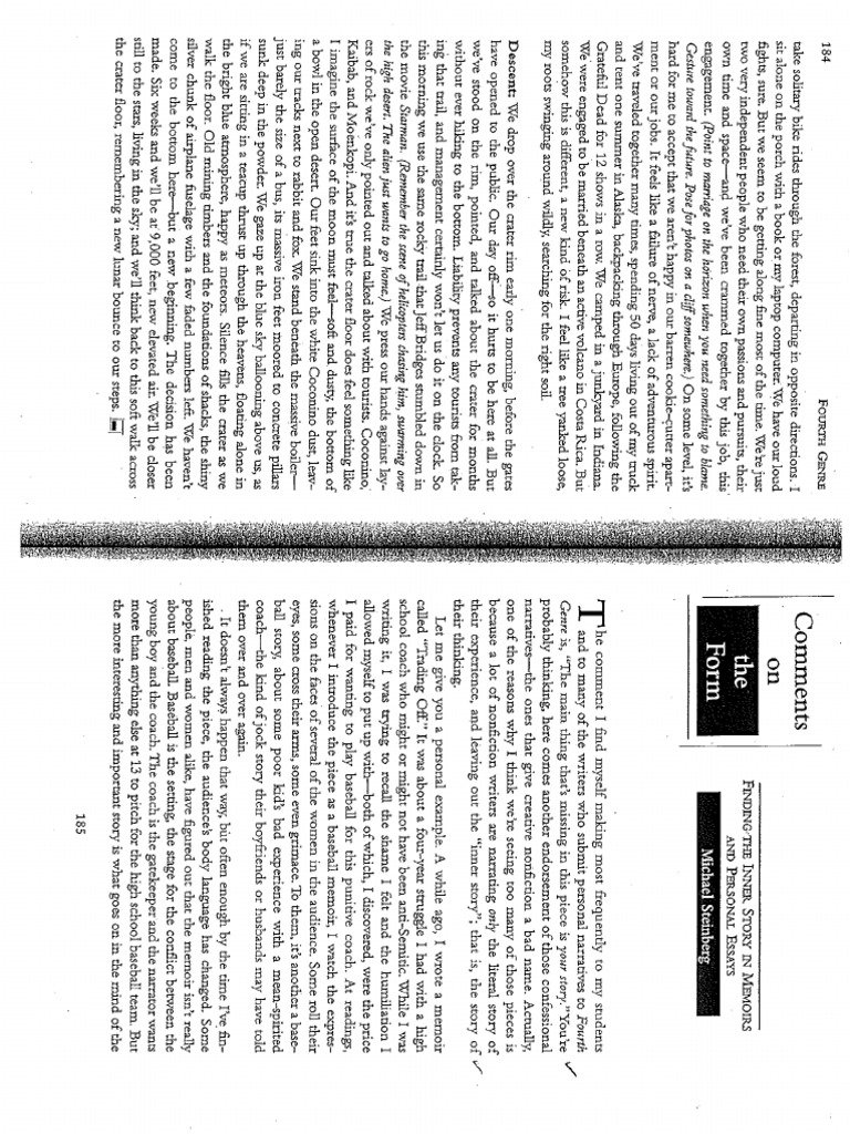 Finding The Inner Story in Memoirs and Personal Essays | PDF