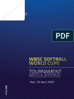 WBSC TOURNAMENT REGULATIONS Appendix 1 Specific Regulations For Each WBSC World Cup