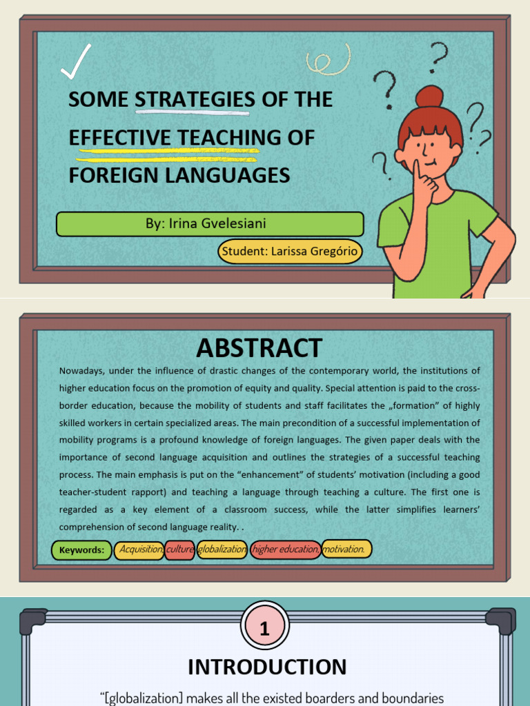 Effective Strategies for Language Teaching | PDF | Second Language ...