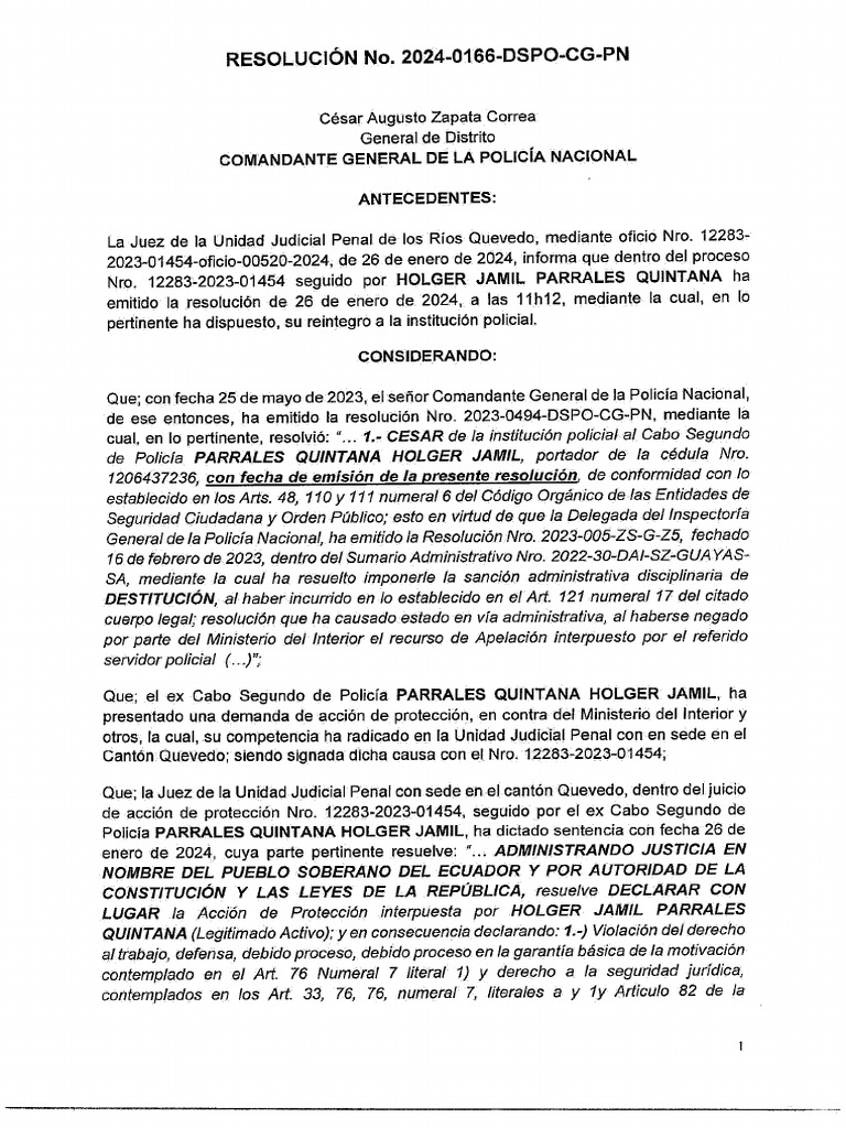 Resolucion 2024-0166 | PDF
