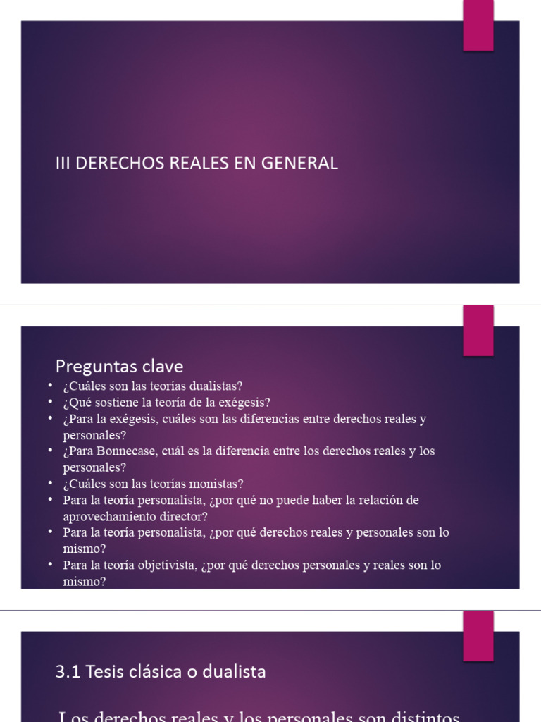 Teorías sobre Derechos Reales y Personales | PDF | Justicia | Crimen y ...