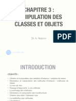 Chapitre 3 Manipulation Classes Objets