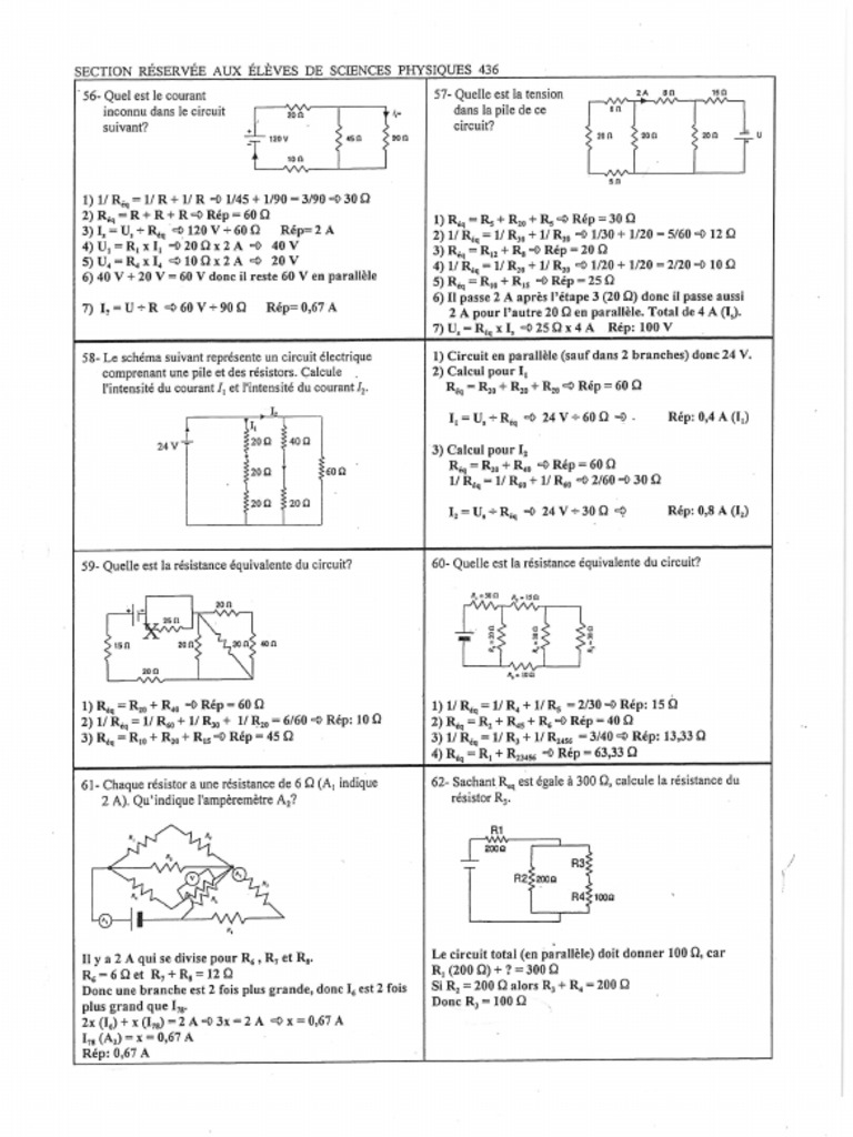 Exercice Corriger | PDF