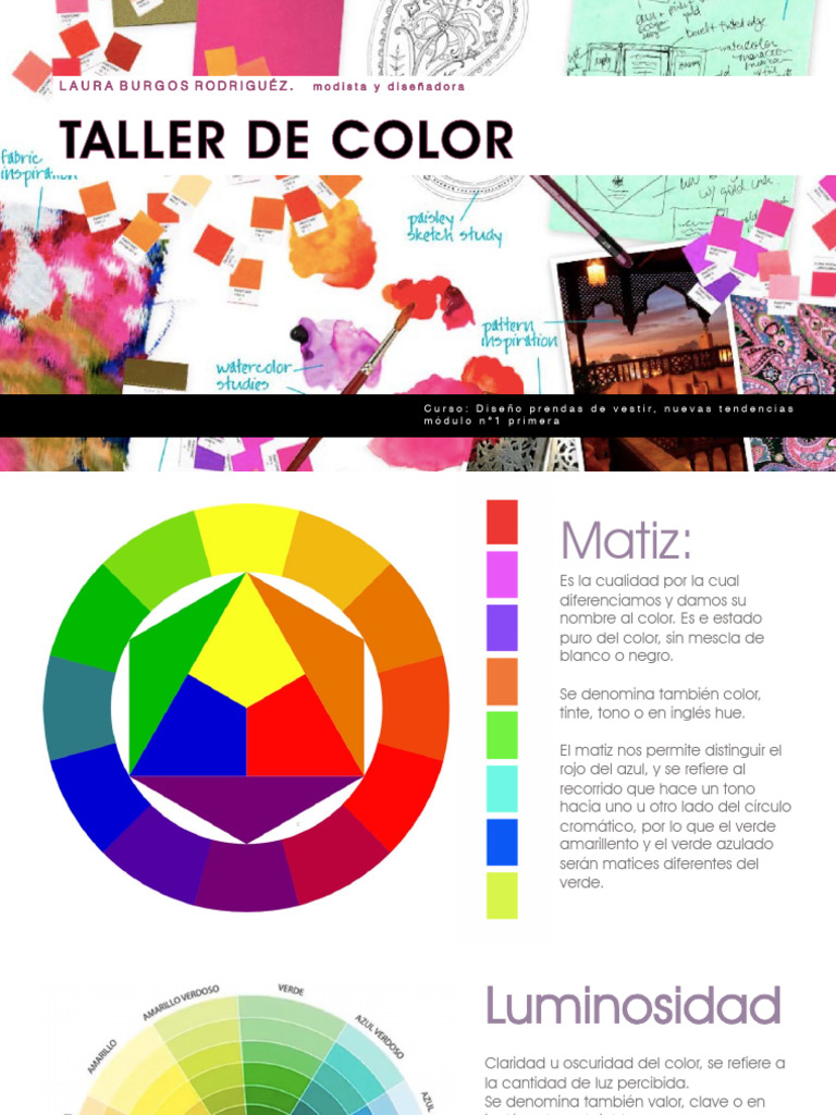 Matiz y psicología del color en moda | PDF | Color | Matiz