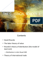 Classical School 2. Value, Distribution Trade