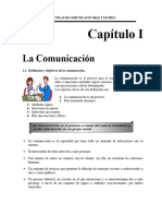 Capítulo I LA COMUNICACIÓN 2020