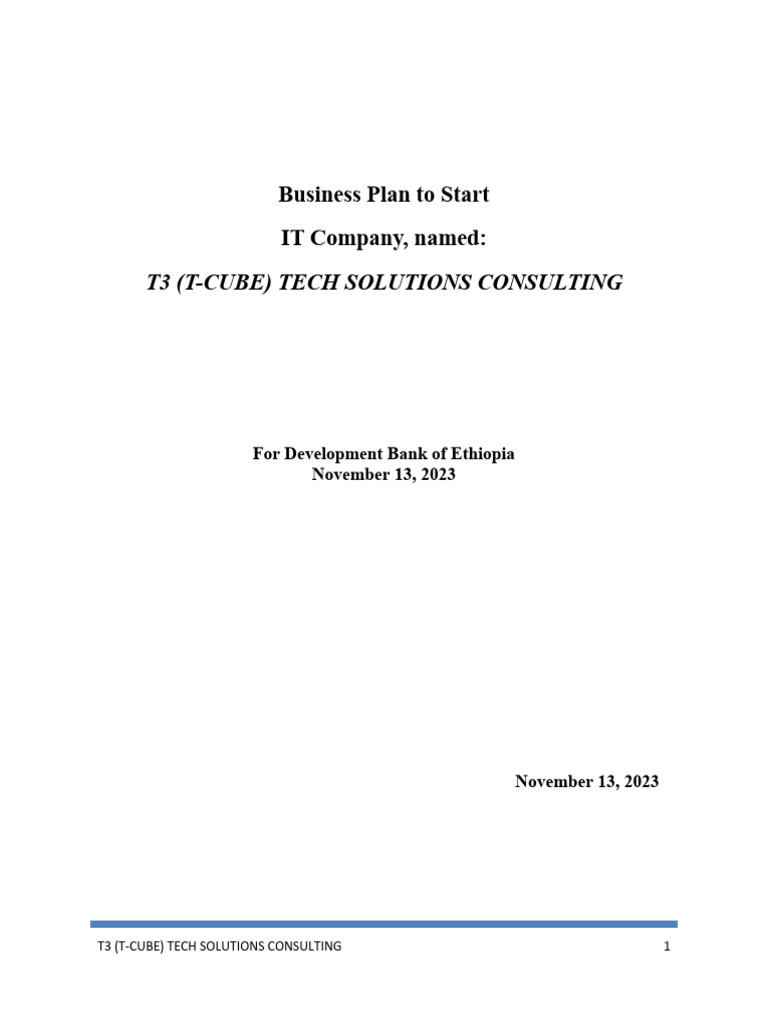 Business Plan for T3 Tech Solutions | PDF | Photocopier | Sales