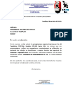 Carta de Informe de Factura Unu Vicente