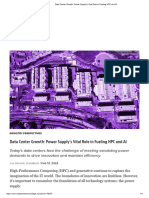 Data Center Growth - Power Supply's Vital Role in Fueling HPC & AI 13feb2024