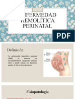 Enfermedad Hemolítica Perinatal