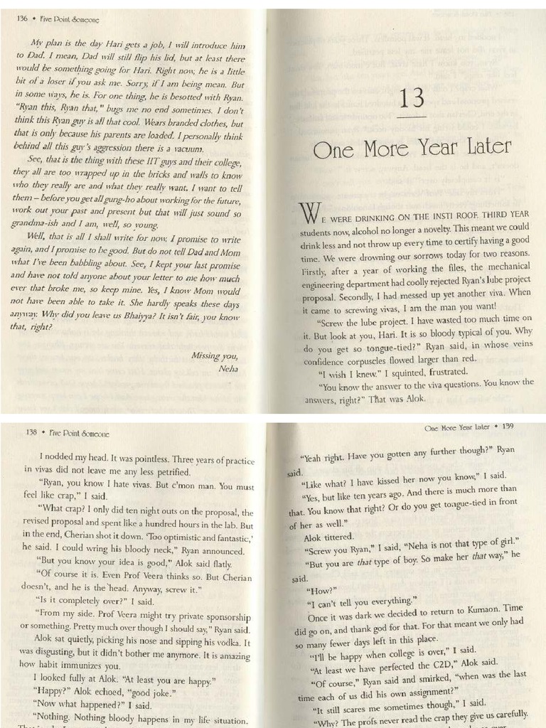 Five Point Someone PDF - Chapter 13 | PDF