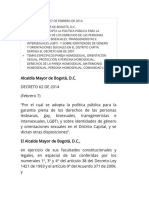 Decreto 62 de Febrero 7 de 2014