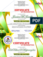 1ST Quarter Certificate of Recognition