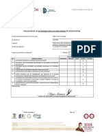 Evaluacion de Actividades Del Servicio Social