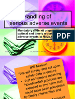 Handling of Serious Adverse Events Training