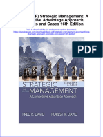 Full Download Ebook PDF Strategic Management A Competitive Advantage Approach Concepts and Cases 16Th Edition Ebook PDF Docx Kindle Full Chapter