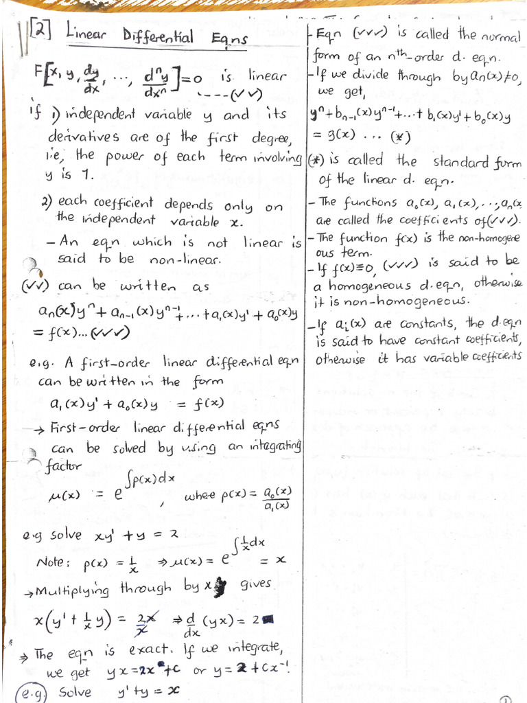 Ode Section 2 Notes | PDF