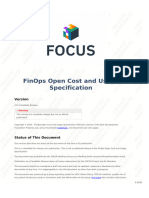 FinOps Open Cost and Usage Specification